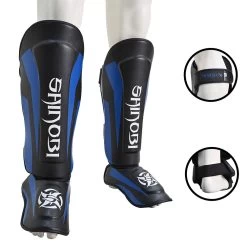 Shinobi Breaker Shinguards - MMA Factory 34 Shinobi Breaker Shinguards - MMA Factory -Boxing Equipment Store Blue Black 4