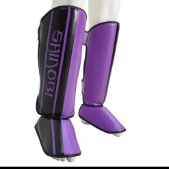 Shinobi Striker Shinguards - MMA Factory -Boxing Equipment Store Purple Black 2