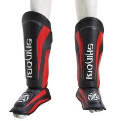 Shinobi Breaker Shinguards - MMA Factory 31 Shinobi Breaker Shinguards - MMA Factory -Boxing Equipment Store Red Black 2