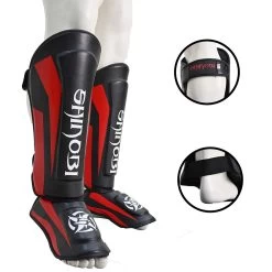 Shinobi Breaker Shinguards - MMA Factory 29 Shinobi Breaker Shinguards - MMA Factory -Boxing Equipment Store Red Black 4