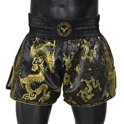 Viking Ryu Muay Thai Shorts - MMA Factory 28 Viking Ryu Muay Thai Shorts - MMA Factory -Boxing Equipment Store Ryu Black Gold 1 1000