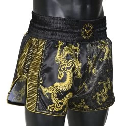 Viking Ryu Muay Thai Shorts - MMA Factory 23 Viking Ryu Muay Thai Shorts - MMA Factory -Boxing Equipment Store Ryu Black Gold 7 1000