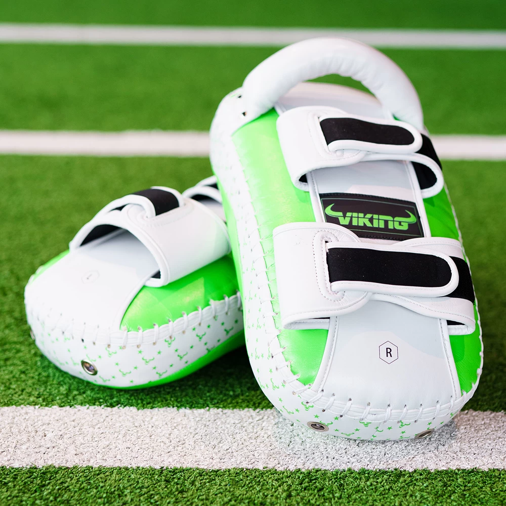 Viking Diablo Curved Pro Leather Thai Pads (Heavy Duty) - MMA Factory 16 Viking Diablo Curved Pro Leather Thai Pads (Heavy Duty) - MMA Factory - Image 14