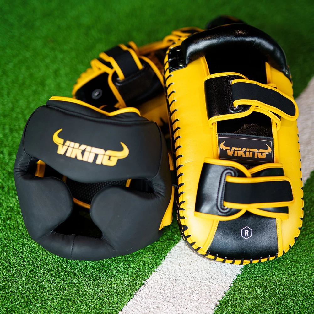 Viking Diablo Curved Pro Leather Thai Pads (Heavy Duty) - MMA Factory 12 Viking Diablo Curved Pro Leather Thai Pads (Heavy Duty) - MMA Factory - Image 10