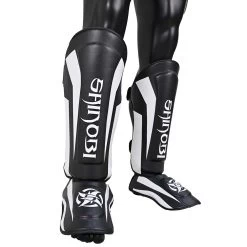 Shinobi Breaker Shinguards - MMA Factory 26 Shinobi Breaker Shinguards - MMA Factory -Boxing Equipment Store White Black 3