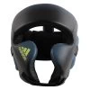 Adidas Speed Head Guard - MMA Factory 2 Adidas Speed Head Guard - MMA Factory -Boxing Equipment Store adibhgm01 front black tech ink. solar yellow 1 1 1