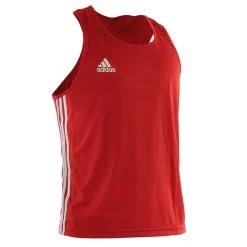 Adidas AIBA Tank - MMA Factory -Boxing Equipment Store adibtt02 top red front 3