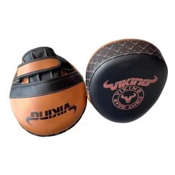 Viking Mavric Pro Leather Focus Mitts - MMA Factory -Boxing Equipment Store air focus mitt brown