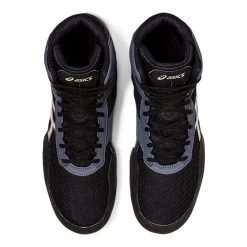 Asics Matflex 6 Wrestling Shoes - Black/Champagne - MMA Factory -Boxing Equipment Store asics matflex 6 wrestling boots champagne top 1