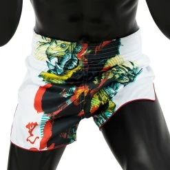 Fairtex Satoru Muay Thai Shorts - BS1908 - MMA Factory -Boxing Equipment Store bs1908 white satoru collection website 3 1