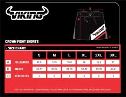 Viking Crown Shorts - MMA Factory 17 Viking Crown Shorts - MMA Factory -Boxing Equipment Store crown shorts size chart