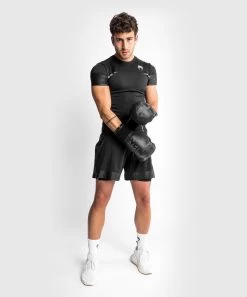 Venum Tempest 2.0 Rashguard - Short Sleeves - MMA Factory -Boxing Equipment Store ee299cb304a74203bccf56f28122892a6c637c56 rashguards ss tempest2.0 black grey 04 1 1