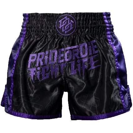 Pride Or Die Fight Life Muay Thai Shorts - MMA Factory 3 Pride Or Die Fight Life Muay Thai Shorts - MMA Factory