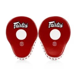 Fairtex FMV9 Ultimate Contoured Focus Mitts - MMA Factory 14 Fairtex FMV9 Ultimate Contoured Focus Mitts - MMA Factory -Boxing Equipment Store fmv9 red white 2