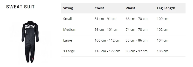 Fairtex Vs2 Sweat Suit - MMA Factory 7 Fairtex Vs2 Sweat Suit - MMA Factory - Image 5