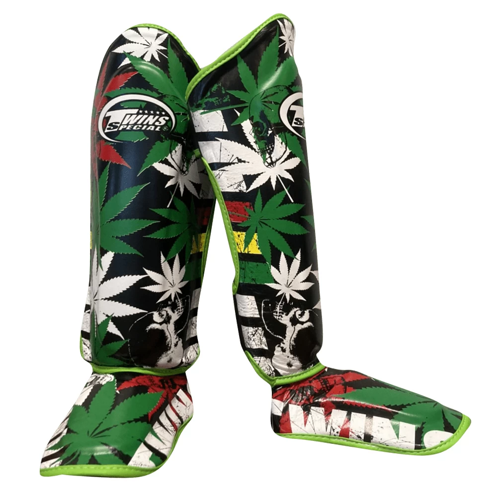 Twins "Grass" Fancy Shinguards - Fsgl10-54 - MMA Factory 3 Twins "Grass" Fancy Shinguards - Fsgl10-54 - MMA Factory