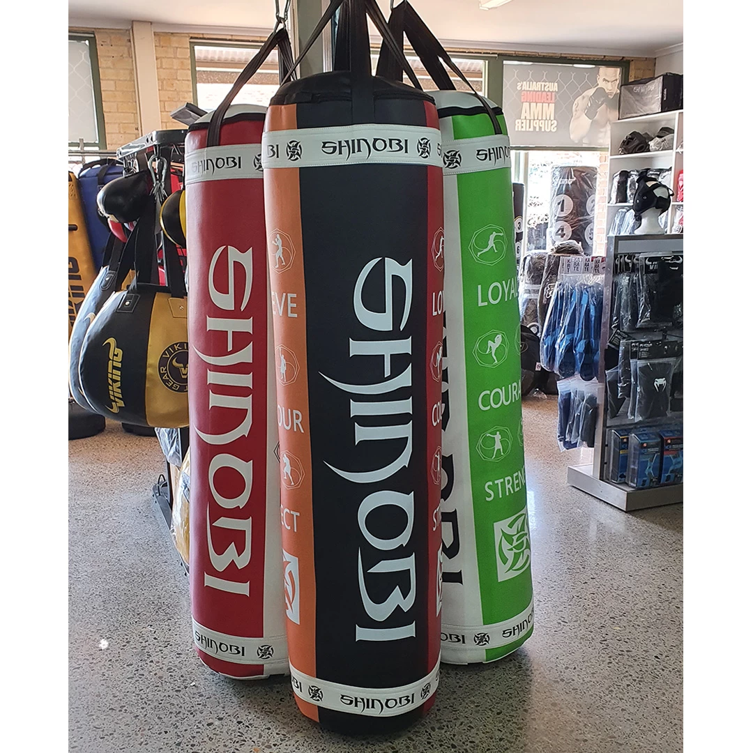 Shinobi Nations Leather Pro 6 Ft Banana Punching Bag - MMA Factory 8 Shinobi Nations Leather Pro 6 Ft Banana Punching Bag - MMA Factory - Image 6