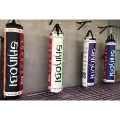 Shinobi Nations Leather Pro 6 Ft Banana Punching Bag - MMA Factory 26 Shinobi Nations Leather Pro 6 Ft Banana Punching Bag - MMA Factory -Boxing Equipment Store hangingbags2 1080