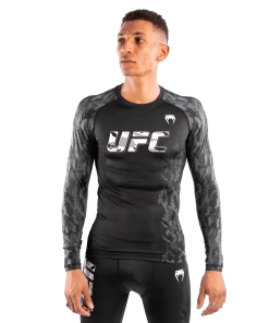 UFC Venum Authentic Fight Week Men's Performance Long Sleeve Rashguard - MMA Factory 8 UFC Venum Authentic Fight Week Men's Performance Long Sleeve Rashguard - MMA Factory -Boxing Equipment Store kb 1