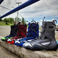 Nike Hyperko 2.0 Boxing Shoes - Black/Grey/Blue - MMA Factory -Boxing Equipment Store nike hyperko 2 boxing boots feature 2 1