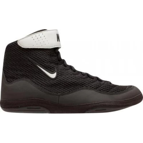 Nike Inflict 3 Wrestling Shoes - Black/Metallic Silver - MMA Factory 3 Nike Inflict 3 Wrestling Shoes - Black/Metallic Silver - MMA Factory