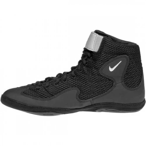 Nike Inflict 3 Wrestling Shoes - Black/Metallic Silver - MMA Factory 4 Nike Inflict 3 Wrestling Shoes - Black/Metallic Silver - MMA Factory - Image 2