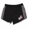 MMA Factory Renegade Muay Thai Style Shorts - MMA Factory -Boxing Equipment Store rene black front mts