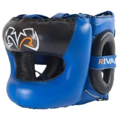 Rival RHGFS3 Face-Saver Headgear - MMA Factory -Boxing Equipment Store rhgfs3 blue 2048x 1