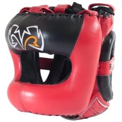 Rival RHGFS3 Face-Saver Headgear - MMA Factory -Boxing Equipment Store rhgfs3 red 2048x 1