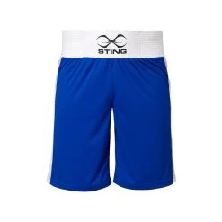 Sting Mens Mettle Boxing Shorts - MMA Factory -Boxing Equipment Store short blue front 800x 6