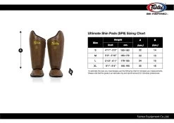 Fairtex Ultimate Shin Pads - SP8 - MMA Factory 7 Fairtex Ultimate Shin Pads - SP8 - MMA Factory -Boxing Equipment Store sp8 sizing chart