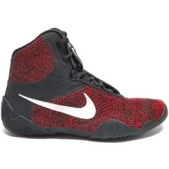 Nike Tawa Wrestling Shoes - Black/ White / Red - MMA Factory