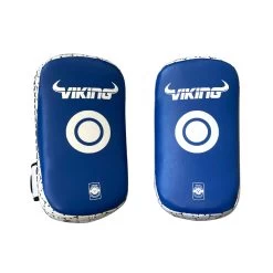 Viking Diablo Curved Pro Leather Thai Pads (Heavy Duty) - MMA Factory 25 Viking Diablo Curved Pro Leather Thai Pads (Heavy Duty) - MMA Factory -Boxing Equipment Store thai pads blue white 3 1