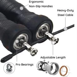 Viking Adjustable Speed Rope - MMA Factory 8 Viking Adjustable Speed Rope - MMA Factory -Boxing Equipment Store vikadj 4 1000