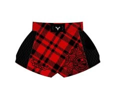 Viking Stripe Muay Thai Shorts - MMA Factory 19 Viking Stripe Muay Thai Shorts - MMA Factory -Boxing Equipment Store viking temp stripe red