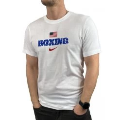 NIKE MEN'S BOXING USA FLAG TEE - MMA Factory 7 NIKE MEN'S BOXING USA FLAG TEE - MMA Factory -Boxing Equipment Store white 2 2